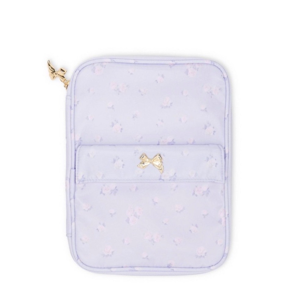 Love Shack Fancy Tech Organizer Blue Ditsy Floral Travel Case NEW LSF